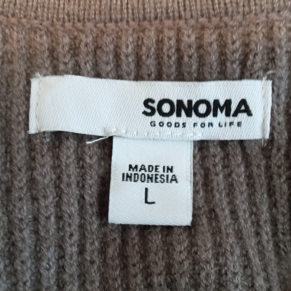 V-neck Gray Sweater - Picture 3 of 8